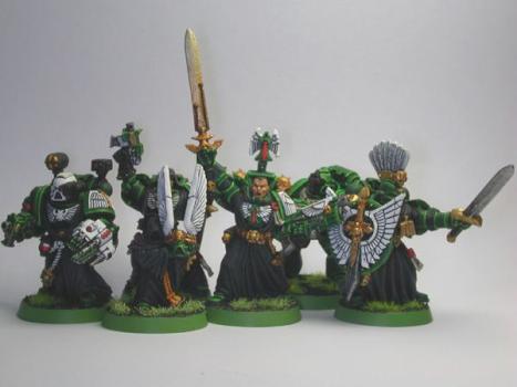 Space Marines Dark Angel Command Group by Cyranc