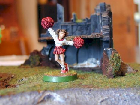 Blood Bowl Cheerleader by Gnarf