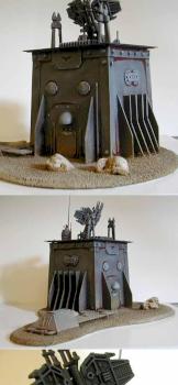 Space Marine Communications Bunker Terrain with Lights by LuckyNo.5