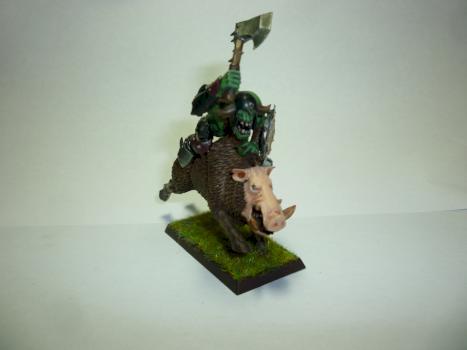 Orc Boar Boy by fearsnake1