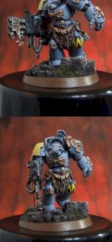 Space Wolf Guard Terminator nr2, Flamer man by turbo