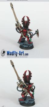Eldar Phoenix Lord Fuegan, The Burning Lance by MadFlyArtStudio