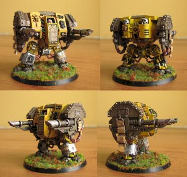 Imperial Fists Dreadnought Hyplion Old One by pellp