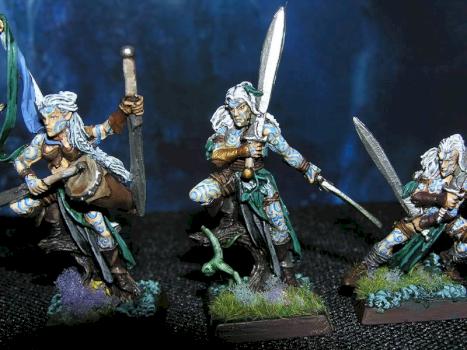 Wood elf wardancers by Baardah