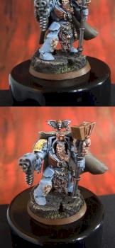Space Wolves Wolf Guard Terminator  nr1, Rune Priest. converted by turbo