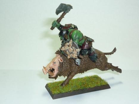 Orc Boar Boy by fearsnake1