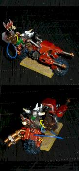 chug bogavante ork nob warbike by gzulillo