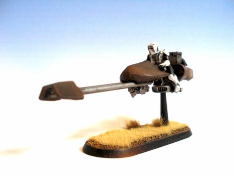 Star Wars Biker Scout on Speeder Bike by halfbake knight