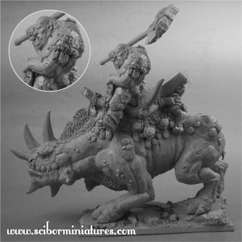 Ogre on War Rhino by Scibor