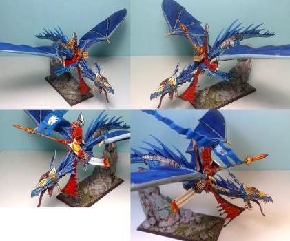 Warhammer Fantasy High elf (Eroe-Mago Alto Elfo su drago) by Fynus79