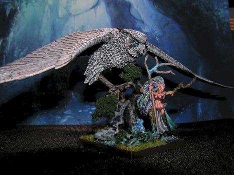 Wood elf giant owl and beast weaver by Baardah