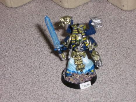 Thousand Sons Tzeentch Sorcerer Aspiring Champion by Evil eyeball