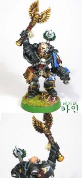 Warhammer 40k Space Marine Ultramarine Chaplain Cassius by DKard Kain