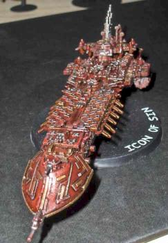 Battlefleet Gothic Chaos Heavy Battleship by Spamus Eatus