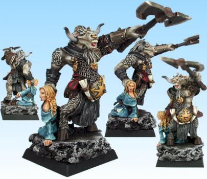 Mordheim Beastman Champion with Prize by algedonica