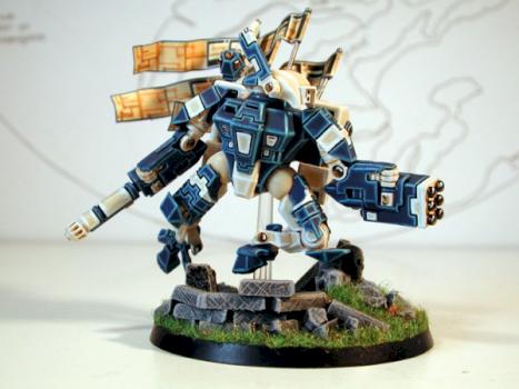 Tau XV89 Battlesuit. by Ap0k