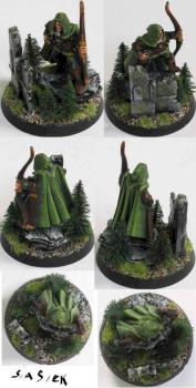 wood elf on rock by Siasiek91