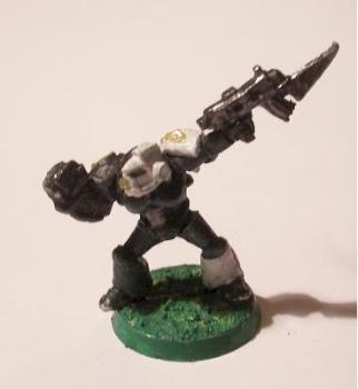 space marine veteran by Sponsra