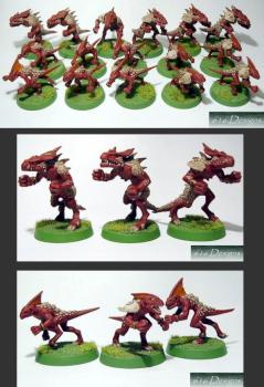 Lizardmen Custom Blood bowl team. by E616