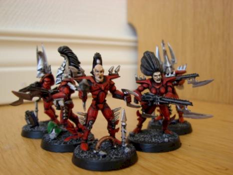 Dark eldar warriors by juhen