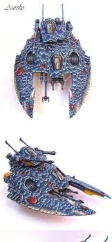 blue dragon eldar falcon by aurelio