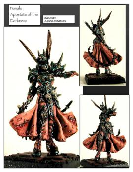 female apostate of darkness by ALizardInCrimson