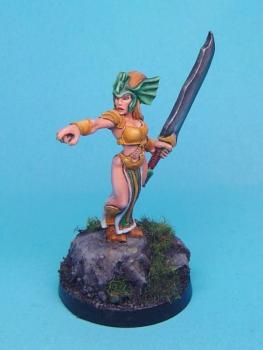 Female Greatsword Leader by Aekylan