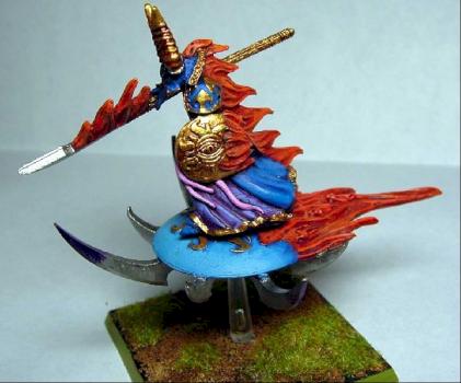 Tzeentch Sorceror on Disk by Dwiggy