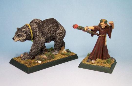 Druid and animal companion by Jashir
