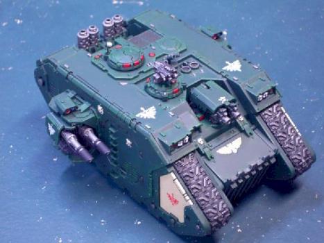 My Dark Angels Land Raider by Watcher in the Dark