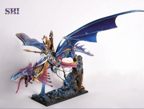 High Elf Lord on Dragon by Shizune