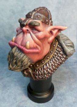Viking orc bust by JmB