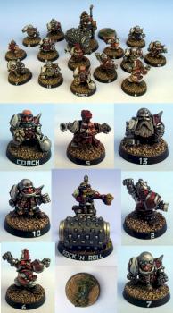 Dwarf Blood Bowl team by Johan