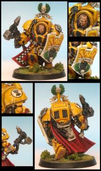 Imperial Fists Captain Lysander in Terminator Armour by winterdyne