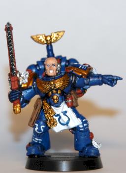 Assault on Black Reach Ultramarines Sergeant by dubozz