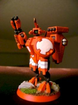 Tau Commander in Crisis Suit by yeomanhorner