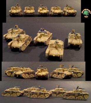 Italian Semovente 75 platoon by Juanbususto