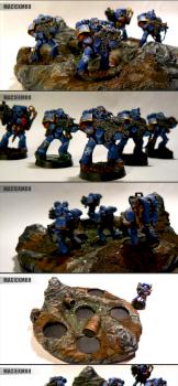 Space marines diorama by maciekm88