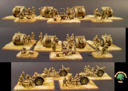 Italian 100mm artillery battery by Juanbususto