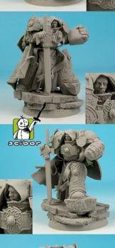 28mm / 30mm SF Templar Knight conversion / sculpture by Scibor