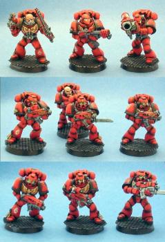 Space Marine Tactical Squad by Sister:Domitiana