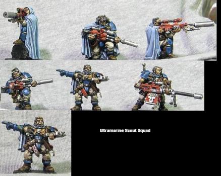 Ultramarine Scout Squad by nornicle