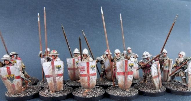28mm Claymore Castings French/Italian/Genoese Pavisers by avalonindustries2040