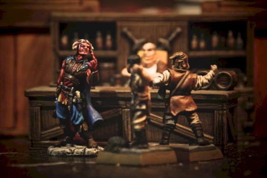 Tiefling Bard Bar Brawl by MagicAngle