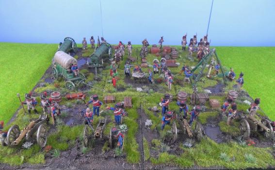 28mm Naploeonic French Artillery Battery - Client Commission by avalonindustries2040
