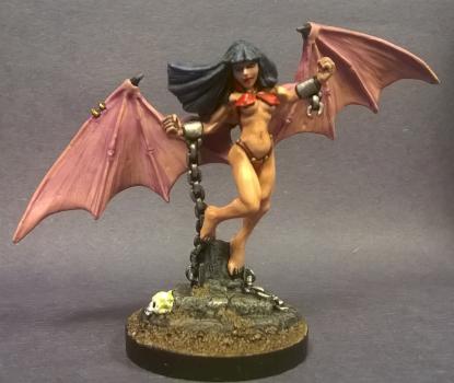Chained Succubus by mikecarrero