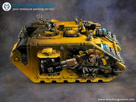 Imperial Fists Land Raider by DEN of IMAGINATION