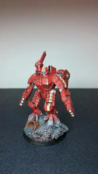 Tau Empire XV8 Crisis Battlesuit by fenrirfrozen