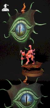 Chaos Tzeench Pink Horror witch Battle Standard Bearer by slawek