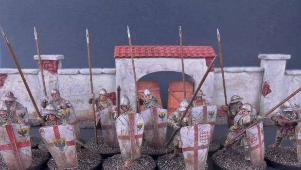 28mm Claymore Castings French/Italian/Genoese Pavisers by avalonindustries2040